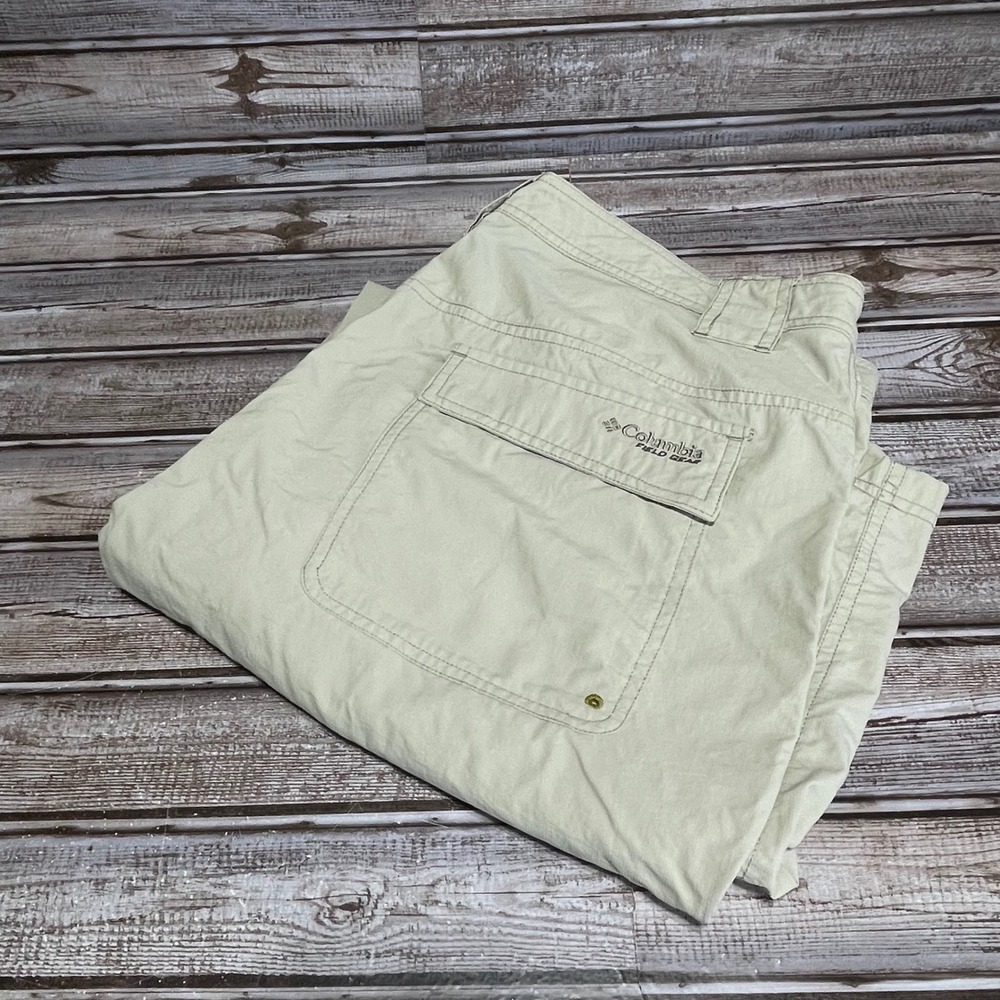 Columbia Field Gear Men's Size 36 Cargo Pants Khaki Outdoor Hiking